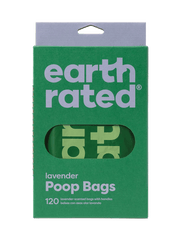 Earth Rated Lavender - Scented Easy - Tie Handle Dog Poop Bags (120 Bags) - Wuffies