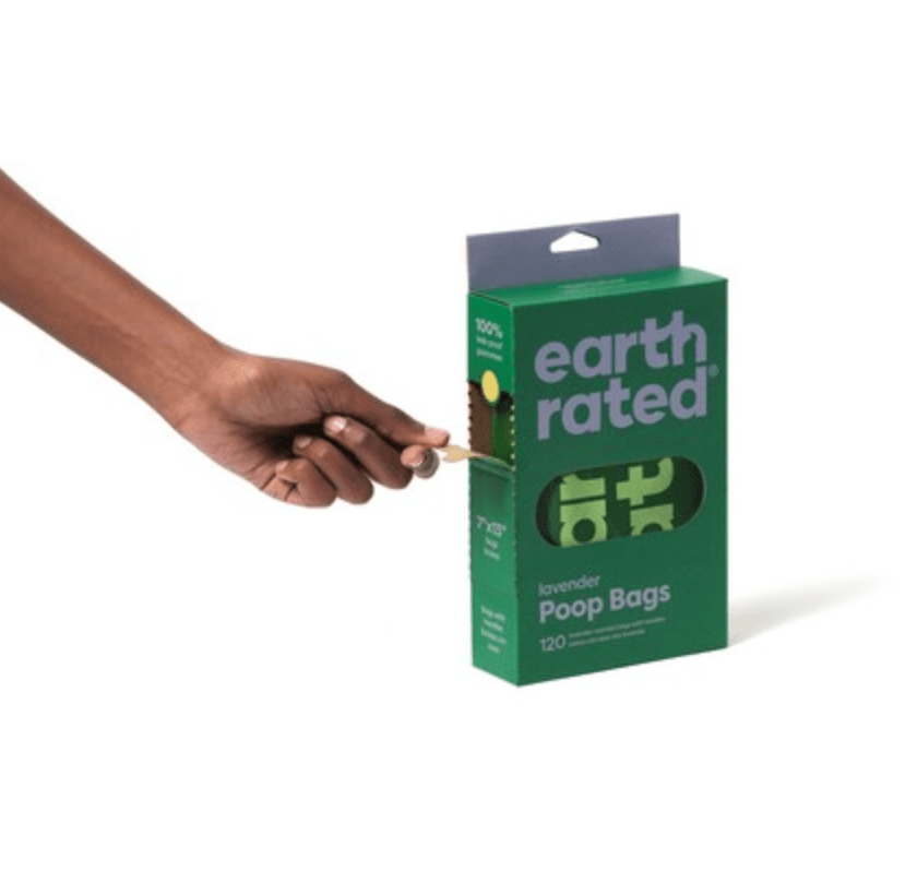 Earth Rated Lavender - Scented Easy - Tie Handle Dog Poop Bags (120 Bags) - Wuffies