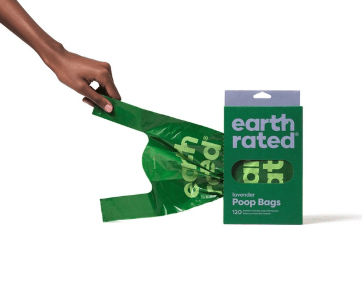 Earth Rated Lavender - Scented Easy - Tie Handle Dog Poop Bags (120 Bags) - Wuffies