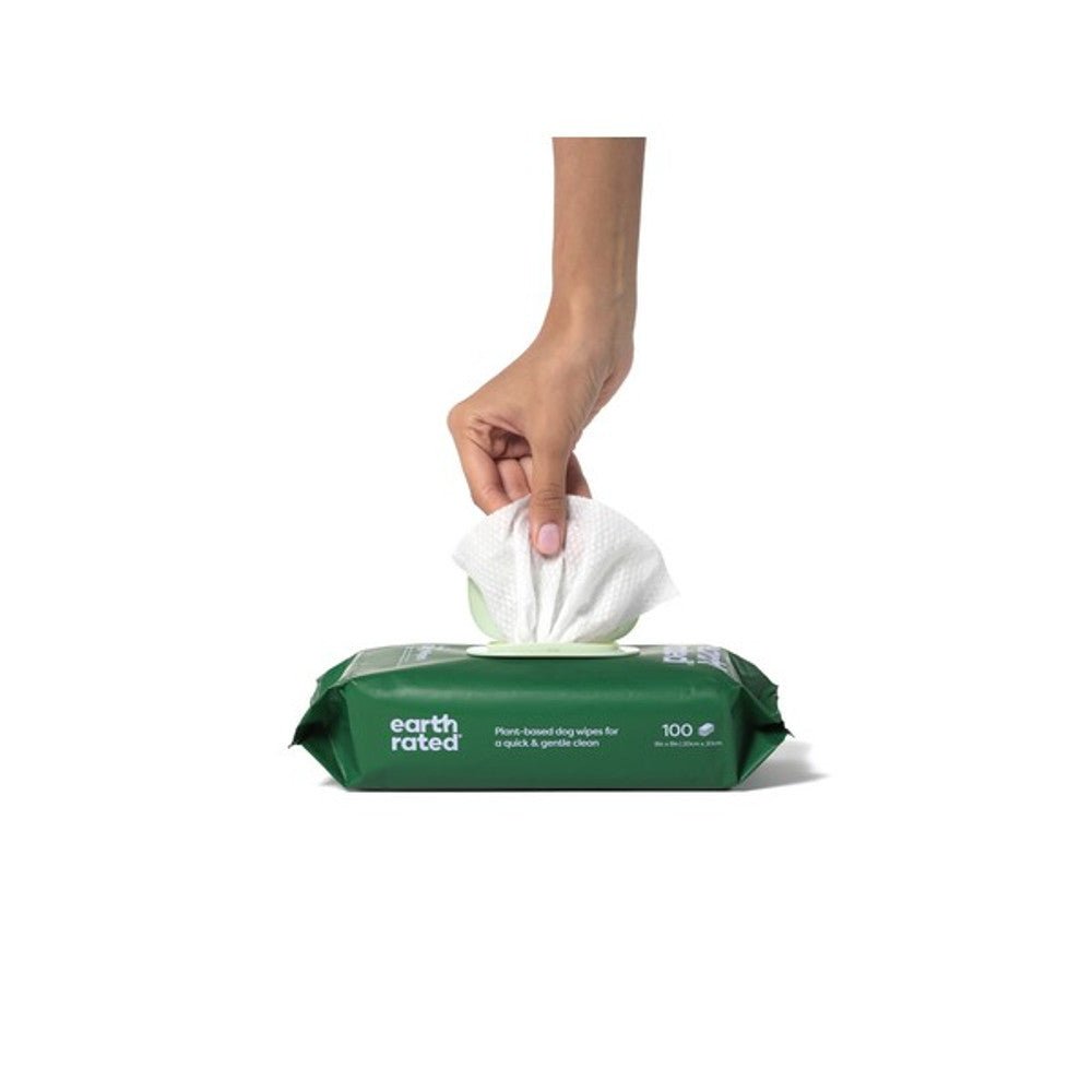 Earth Rated Pet Grooming Dog Wipes Lavender Scented (100 Wipes) - Wuffies