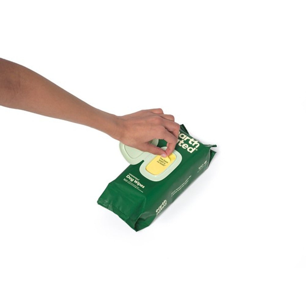 Earth Rated Pet Grooming Dog Wipes Unscented (100 Wipes) - Wuffies