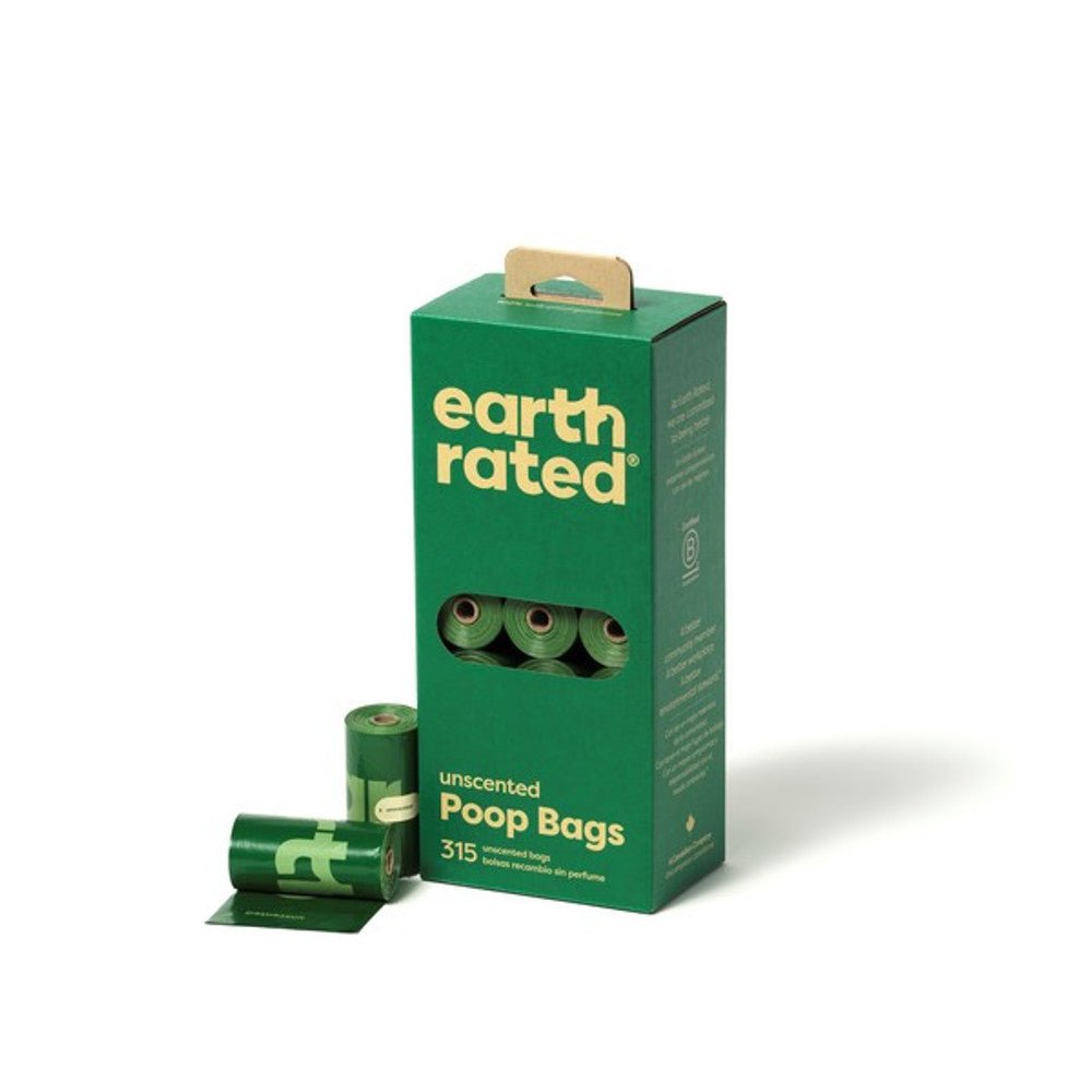 Earth Rated Unscented Dog Poop Bags (315 Bags, 21 Refill Rolls ) - Wuffies
