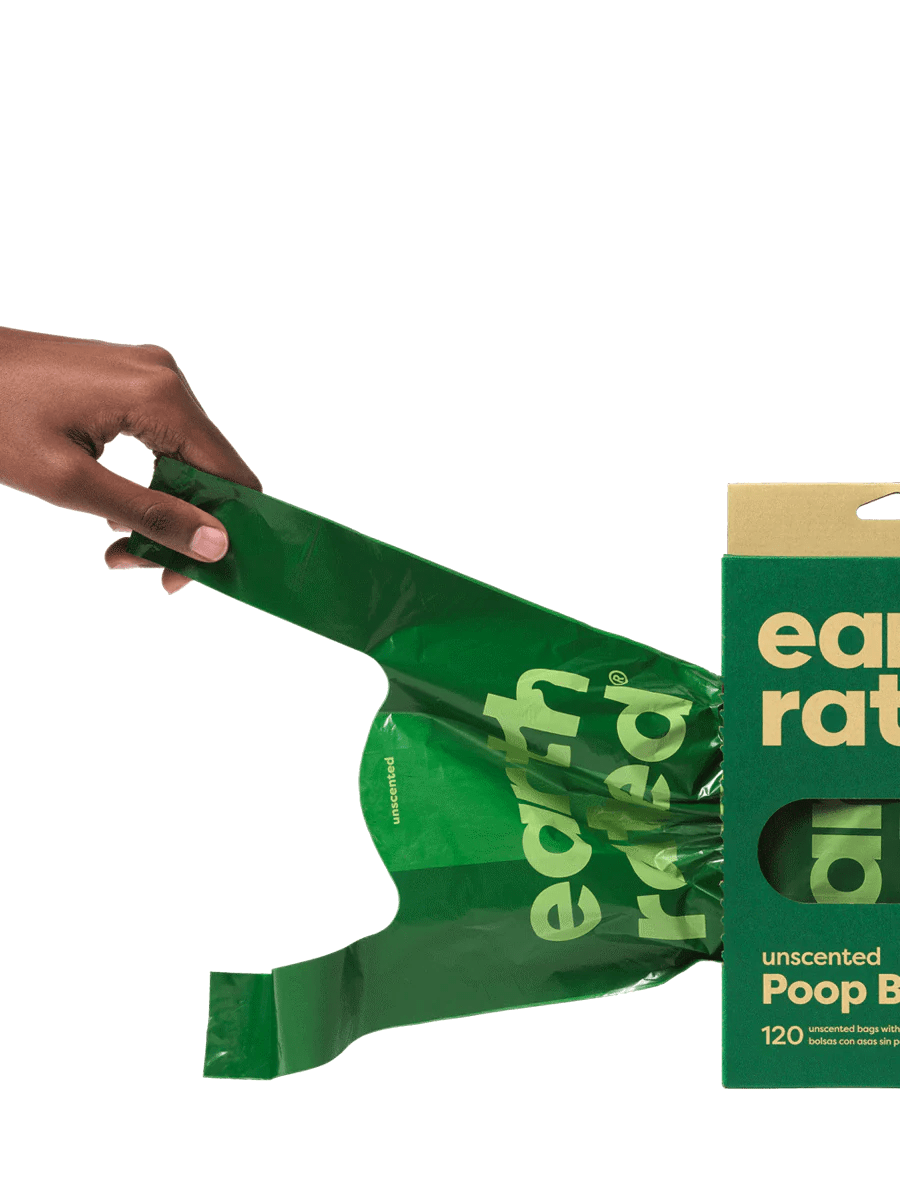 Earth Rated Unscented Easy - Tie Handle Dog Poop Bags (120 Bags) - Wuffies