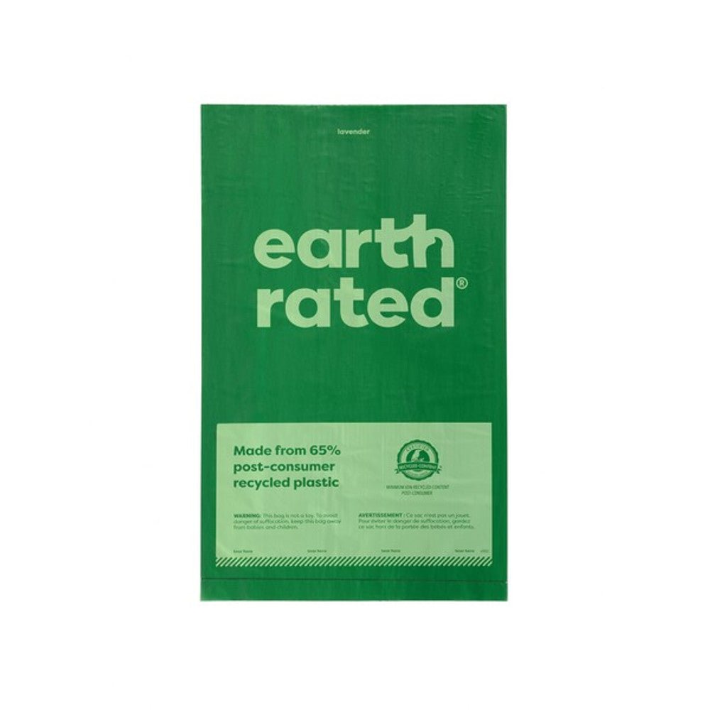 Earth Rated Unscented Large Dog Poop Bags (300 Bags, Single Roll) - Wuffies