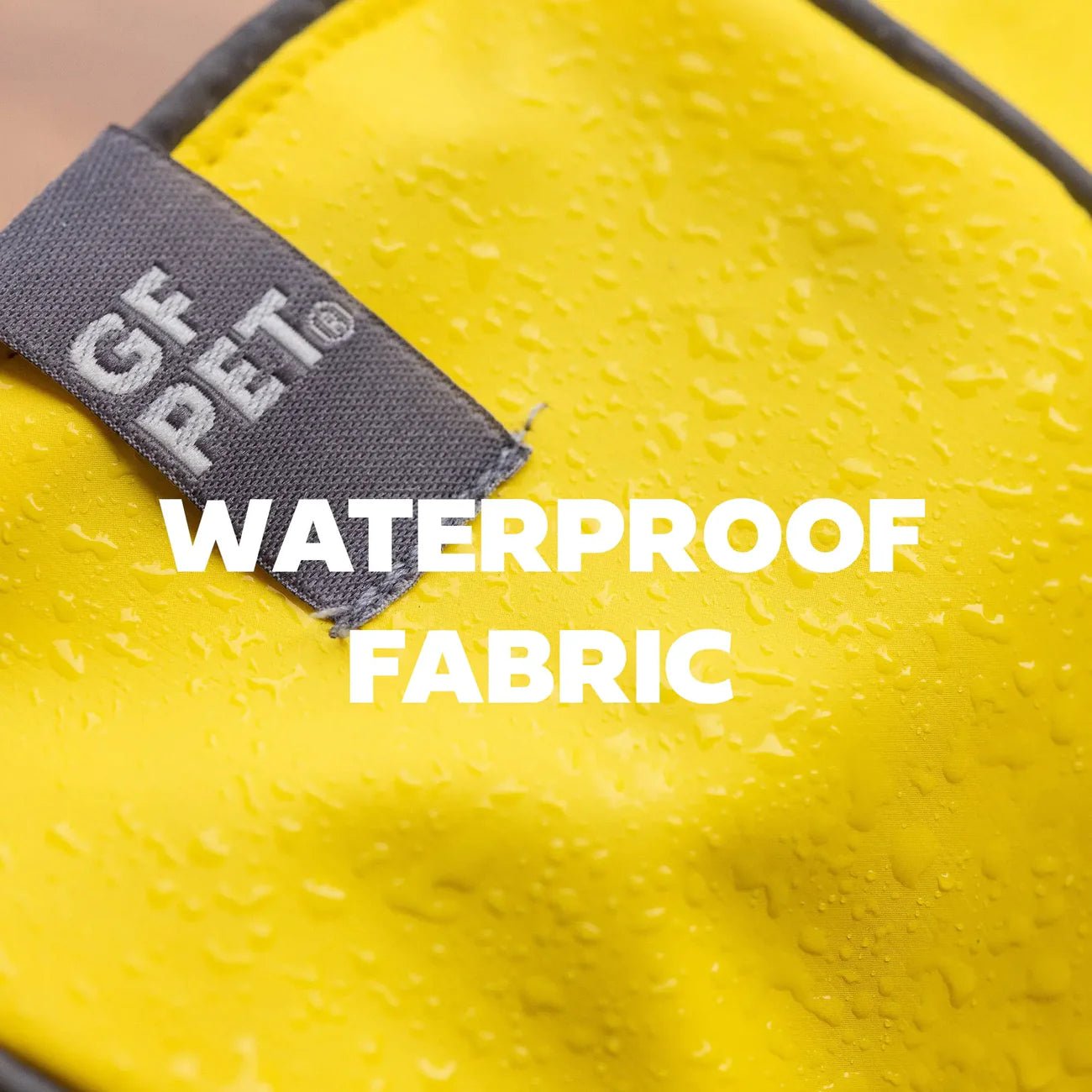 Elasto - Fit Reversible Dog Raincoat (Yellow Tie - Dye) - Wuffies