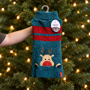 James Marketing Peekaboo Rudolph Christmas Dog Jumper
