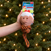 Happy Pet Christmas Pudding Rope Tug Dog Toy