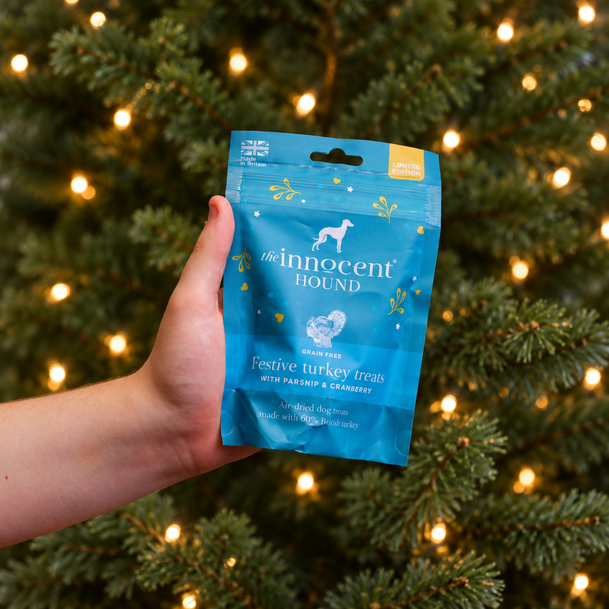The Innocent Hound Festive Turkey Treats Limited Edition (70g)