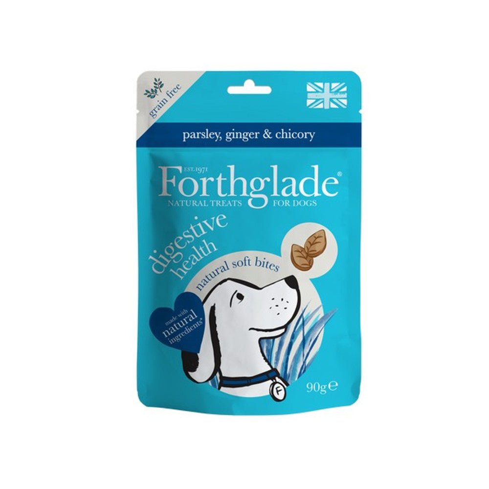 Forthglade Digestive Health Natural Soft Bites (Parsley, Ginger & Chicory, 90g) - Wuffies