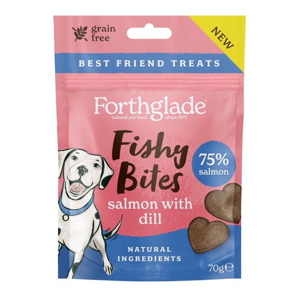 Forthglade Salmon with Dill Fishy Bites (70g) - Wuffies
