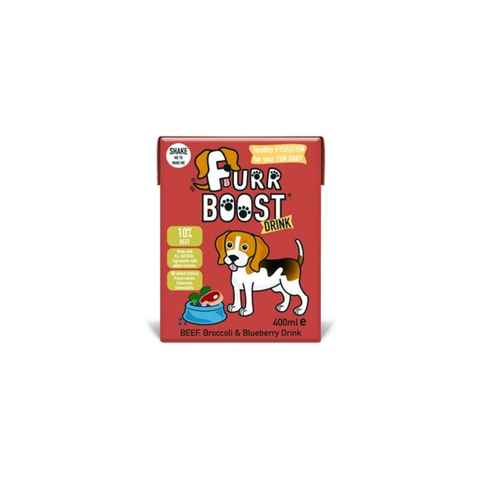 Furr Boost Beef Broccoli & Blueberry Dog Smoothie (400ml) - Wuffies