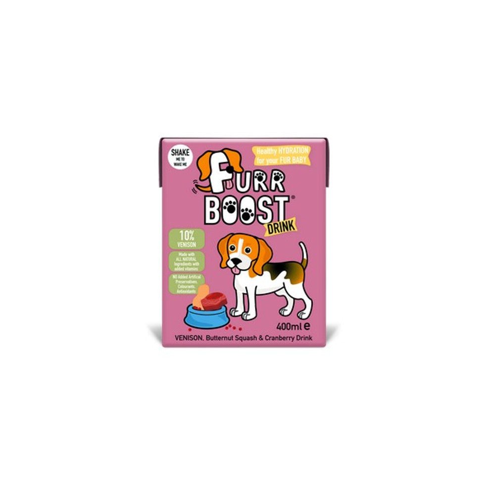 Furr Boost Venison, Butternut Squash & Cranberry Dog Smoothie (400ml) - Wuffies
