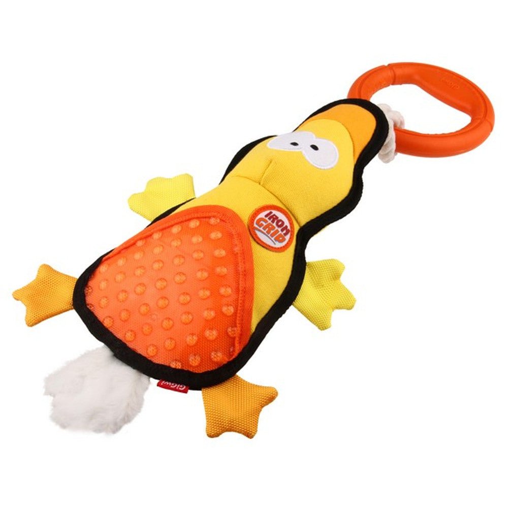 GiGwi Iron Grip Duck Plush Tug Toy with TPR Handle - Wuffies