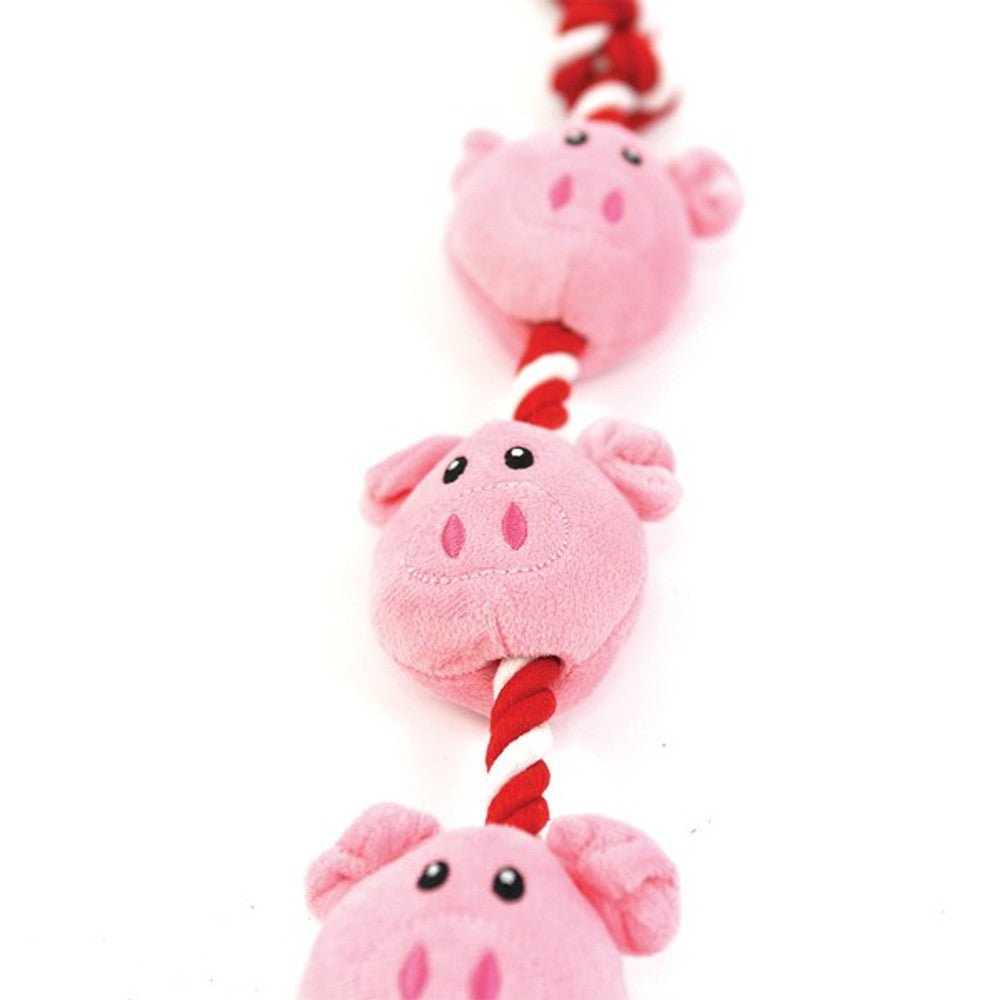 Happy Pet String of Piglets Rope Christmas Dog Toy - Wuffies