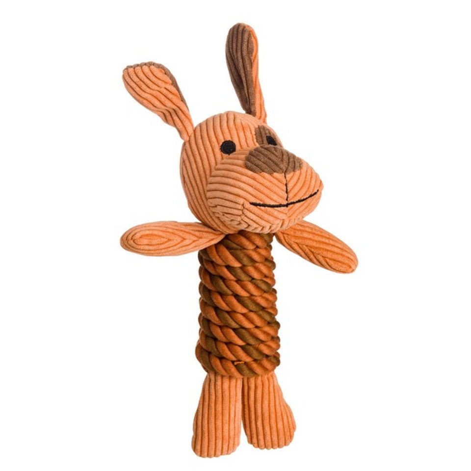 House of Paws Brown Cord Dog Toy w/ Rope Body - Wuffies