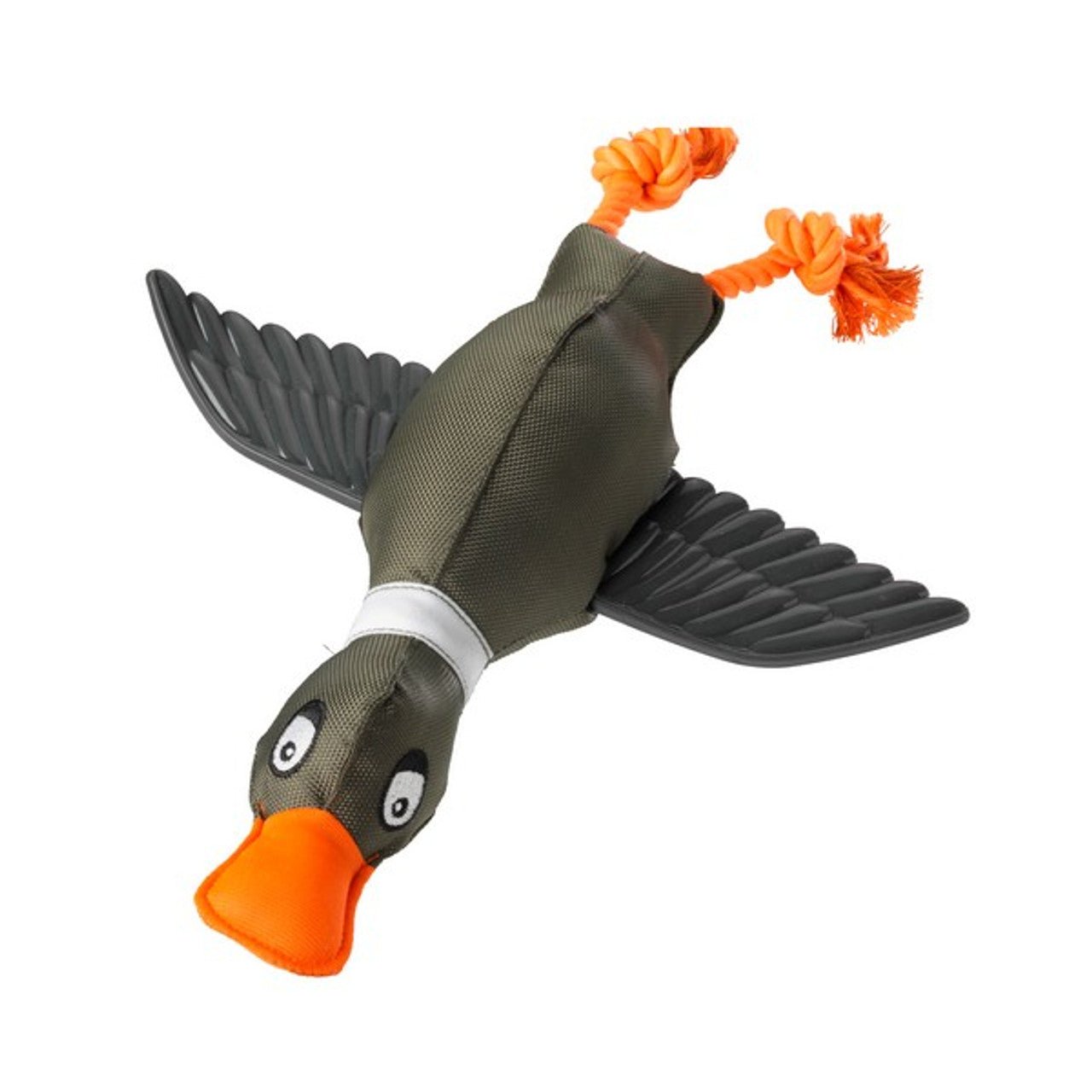 House of Paws Khaki Duck Thrower with TPR Wings Dog Toy - Wuffies