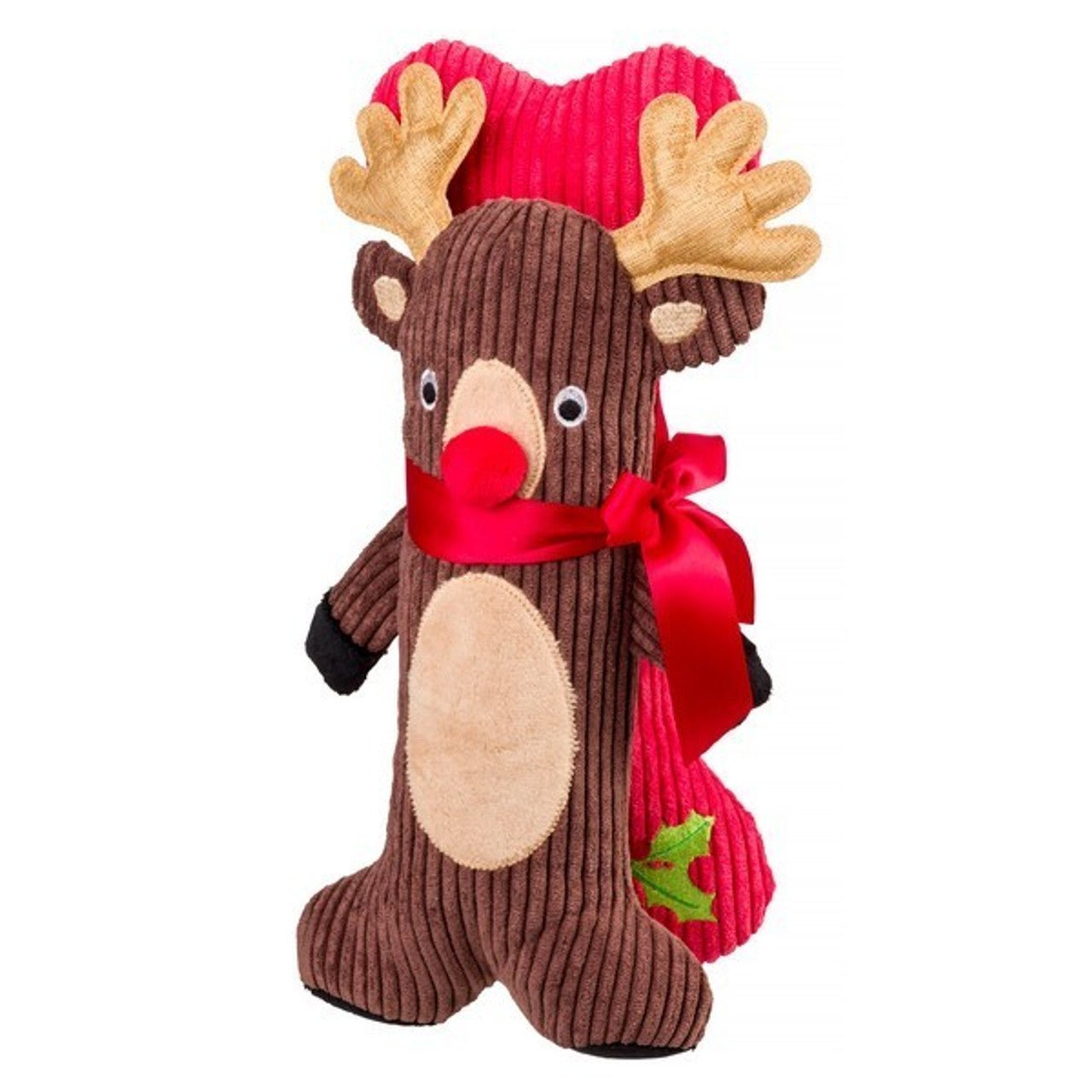 House of Paws Rudolph & Dog Bone Dog Toy (2 Pack) - Wuffies