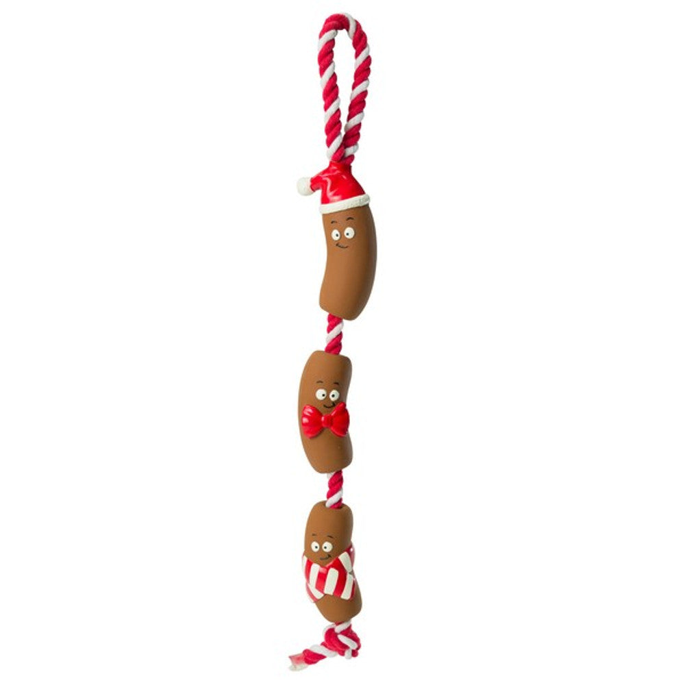 House of Paws Latex Christmas Sausages Dog Toy