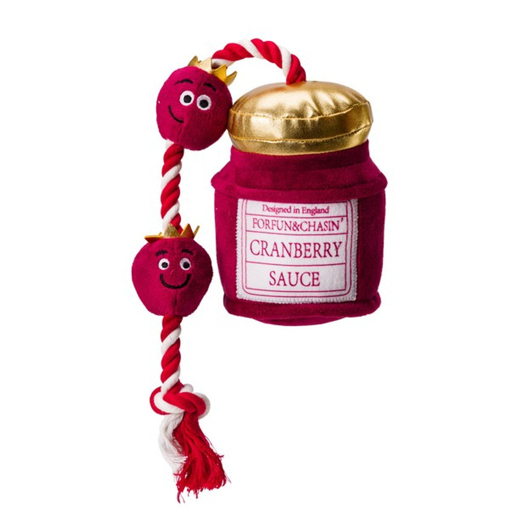 House of Paws Cranberry Sauce Plush Dog Toy