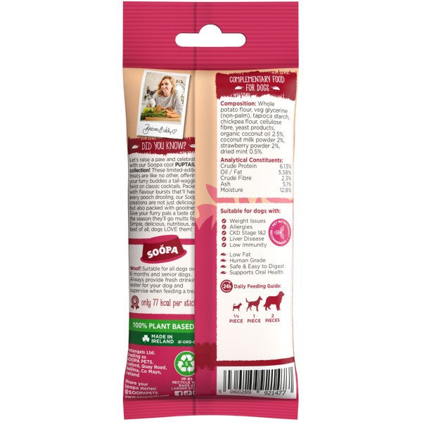 Soopa Strawberry Dog-Quiri Dental Sticks (100g)