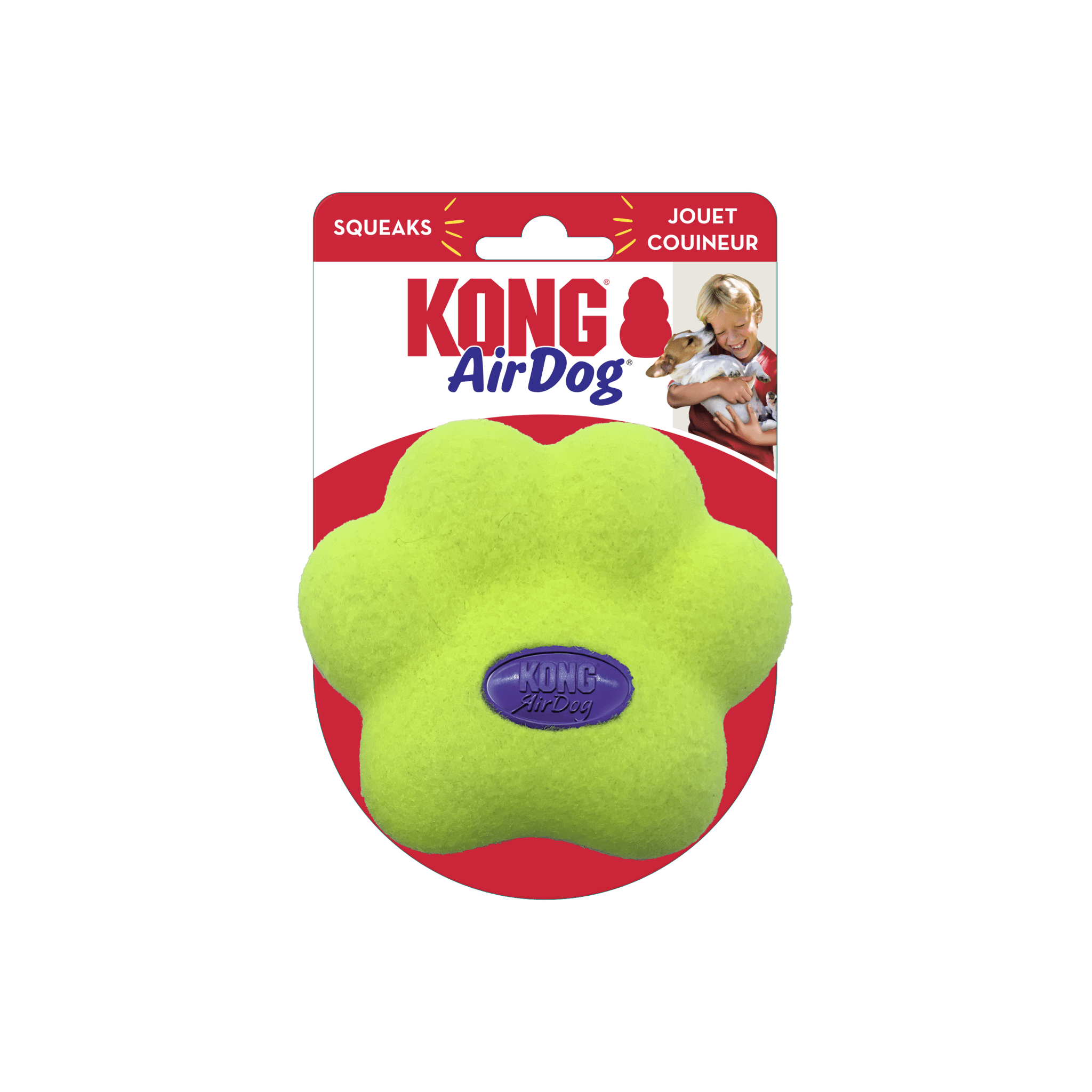 KONG AirDog Paw Squeaker Dog Toy - Wuffies