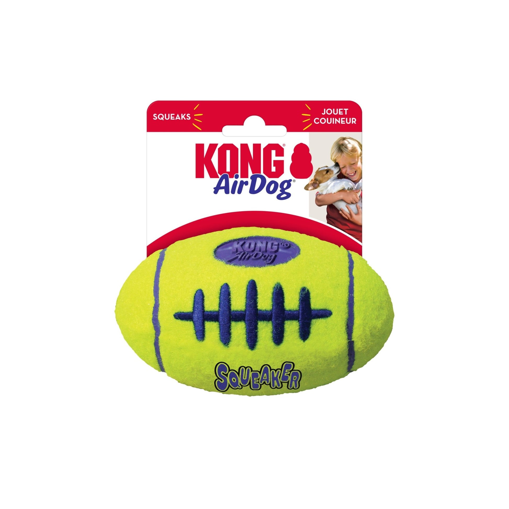 KONG Airdog® Squeaker Football - Wuffies