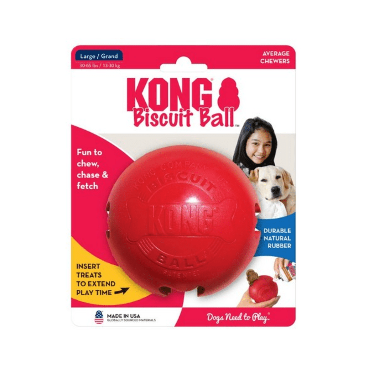 KONG Biscuit Ball (Large) - Wuffies
