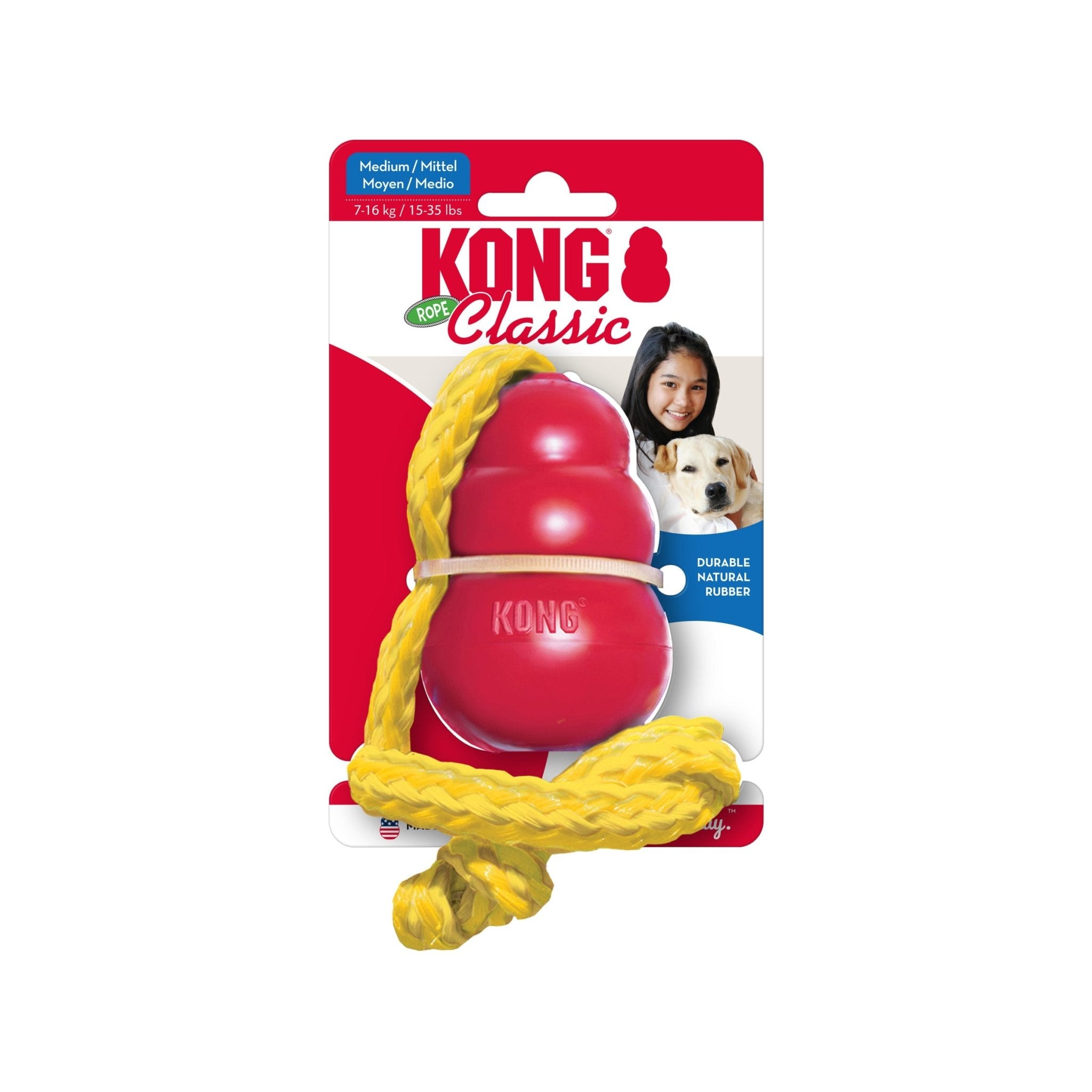 KONG Classic with Rope - Wuffies