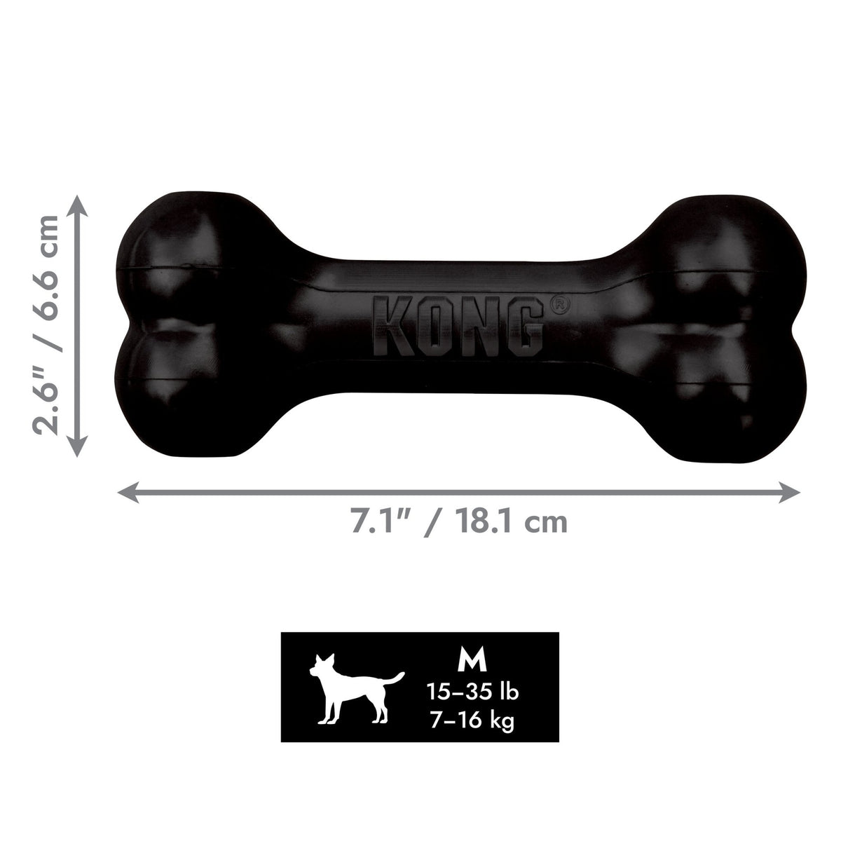 KONG Extreme Goodie Bone - Wuffies