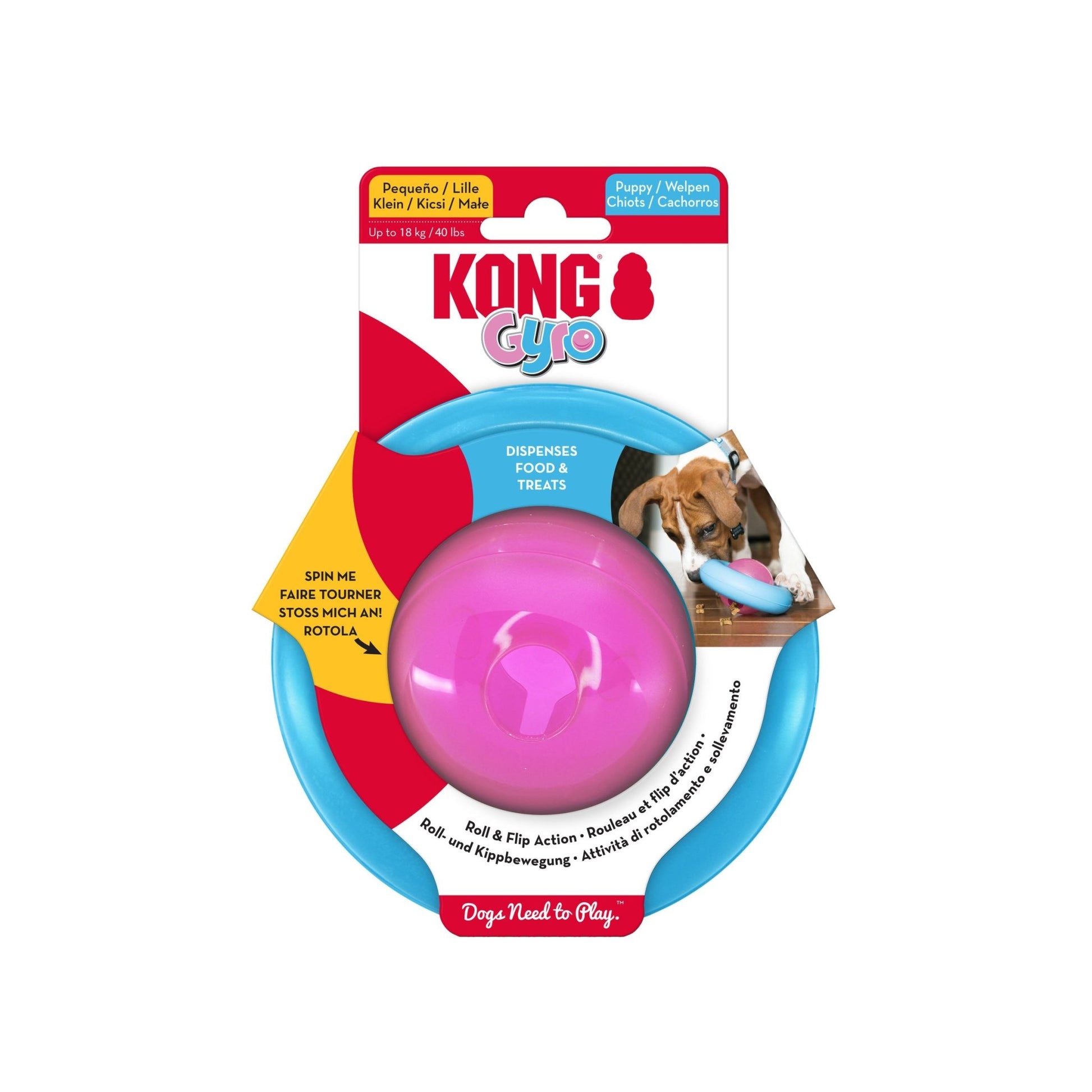 KONG Gyro Puppy Assorted (Small) - Wuffies
