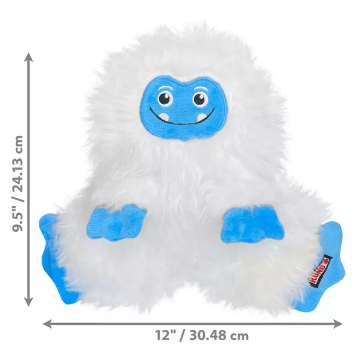 KONG Holiday Frizzles Yeti Dog Toy (Medium/Large) - Wuffies
