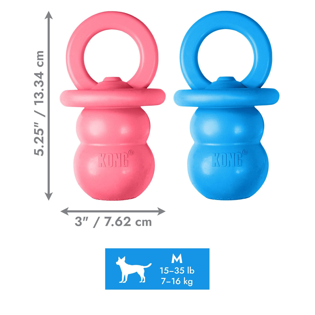 KONG Puppy Binkie (Assorted) - Wuffies