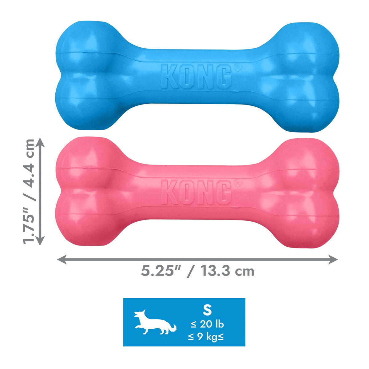 KONG Puppy Goodie Bone (Small, Assorted) - Wuffies
