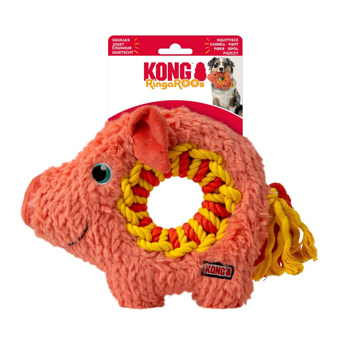 KONG Ringaroos Pig (Medium) - Wuffies