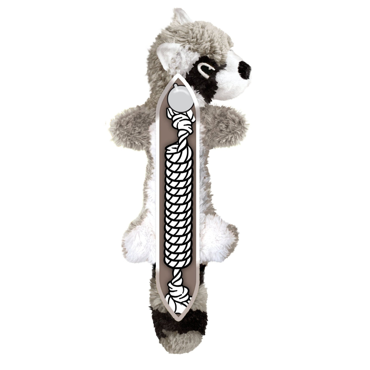 KONG Scrunch Knots Raccoon - Wuffies
