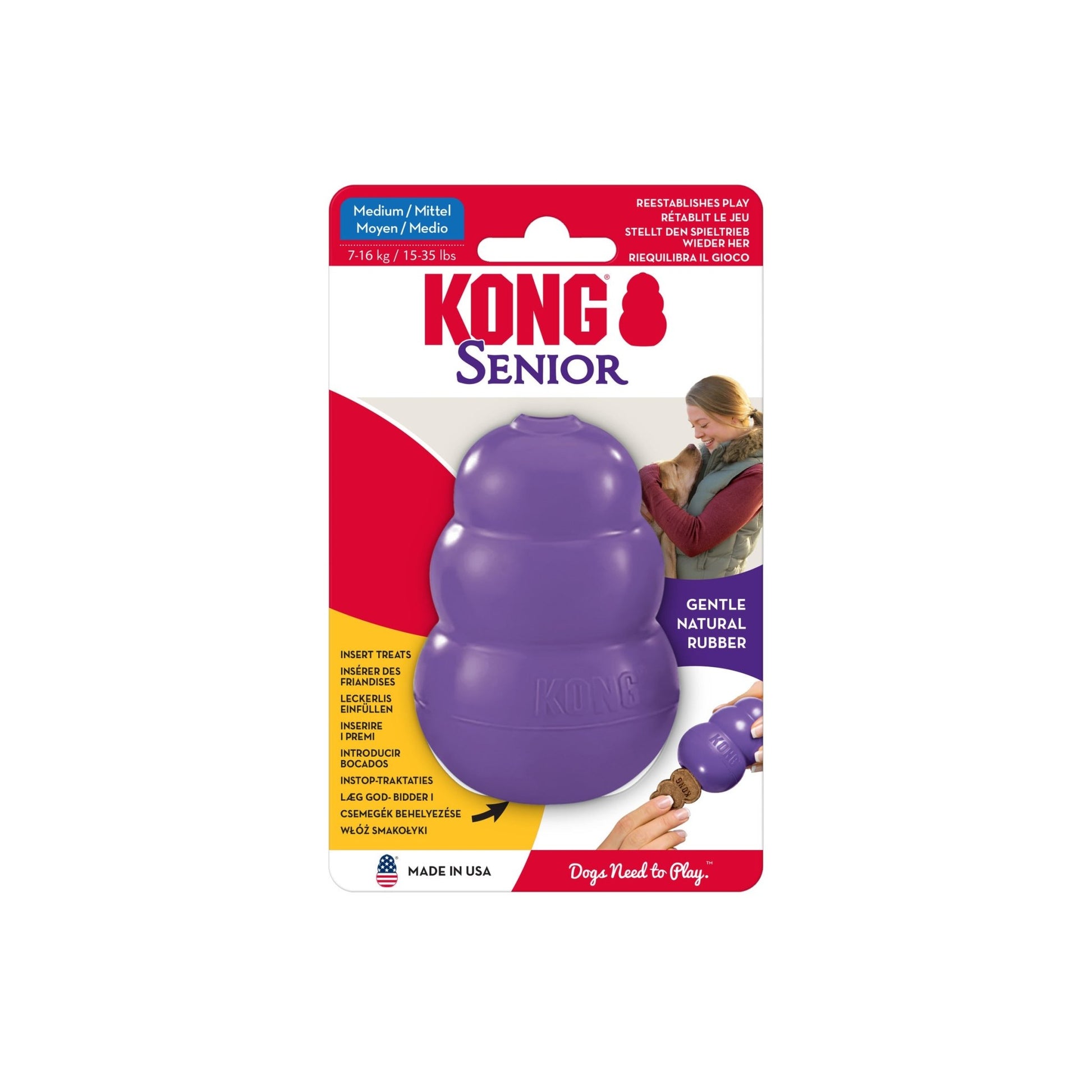 KONG Senior Treat Dispenser - Wuffies