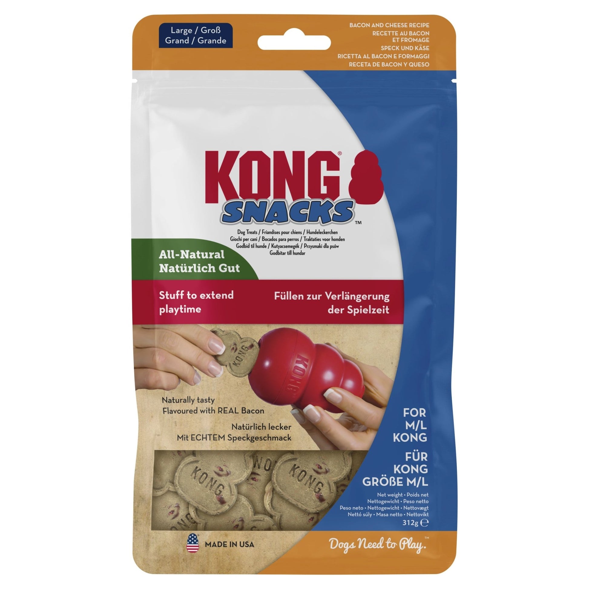 KONG Snacks Bacon & Cheese - Wuffies
