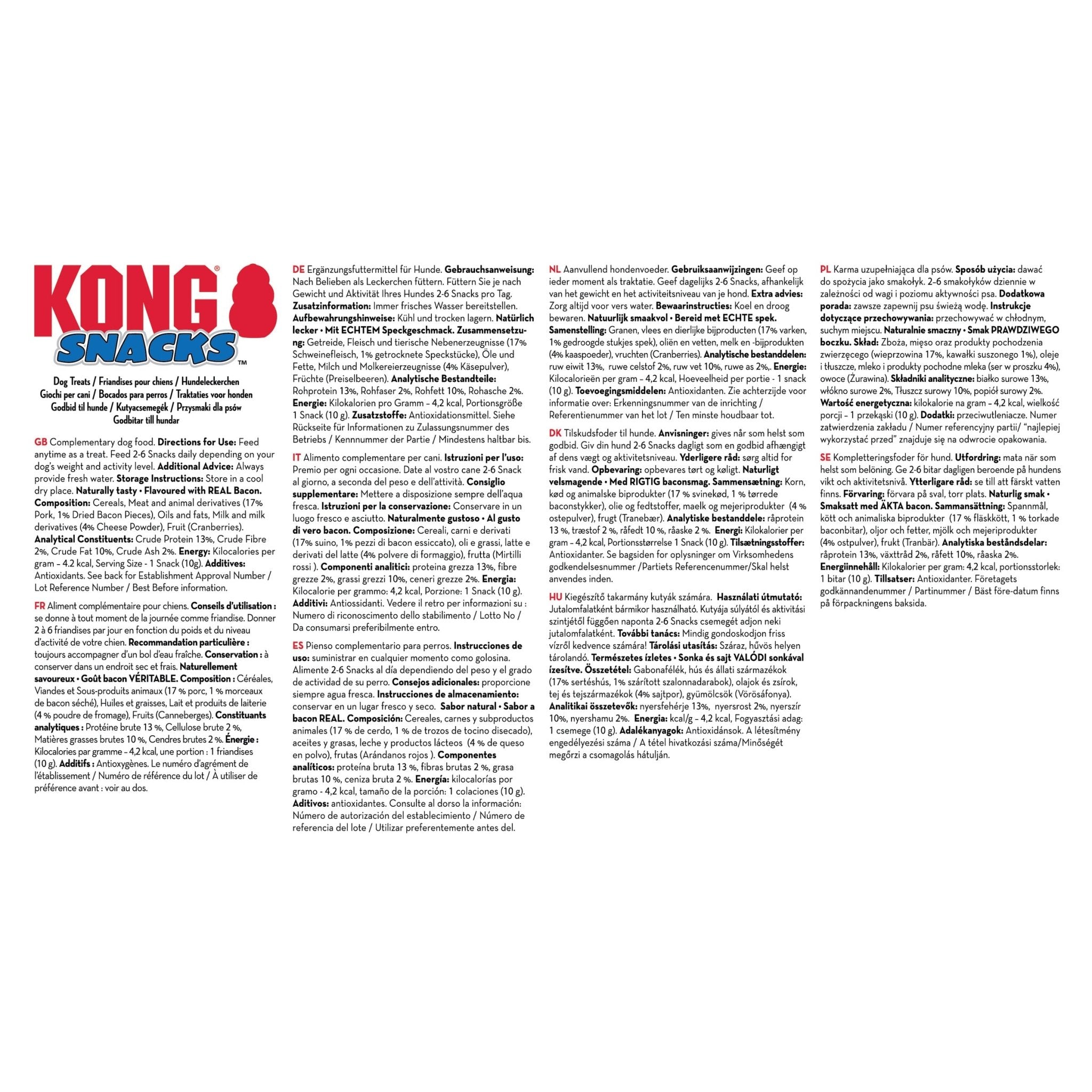 KONG Snacks Bacon & Cheese - Wuffies