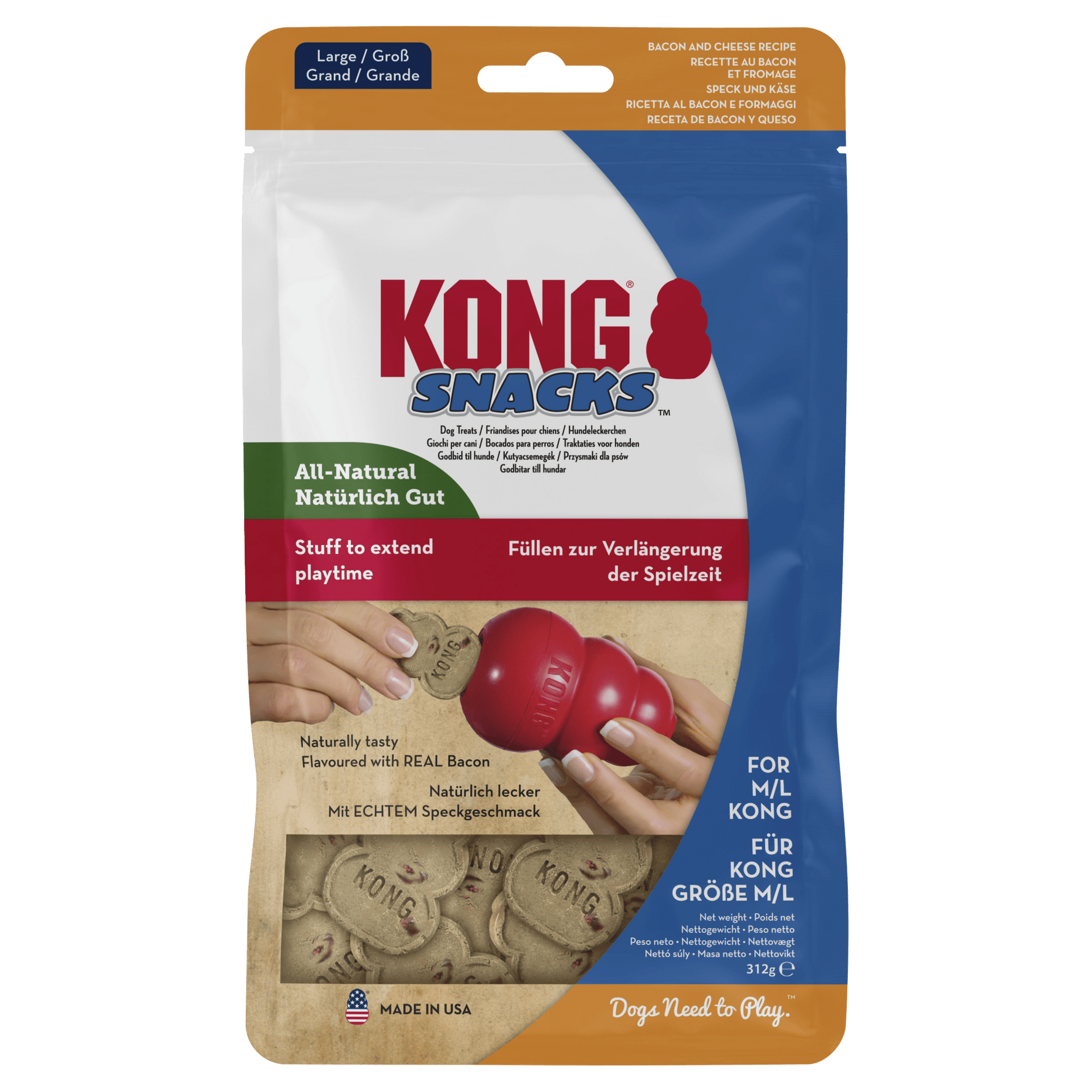KONG Snacks Bacon & Cheese - Wuffies