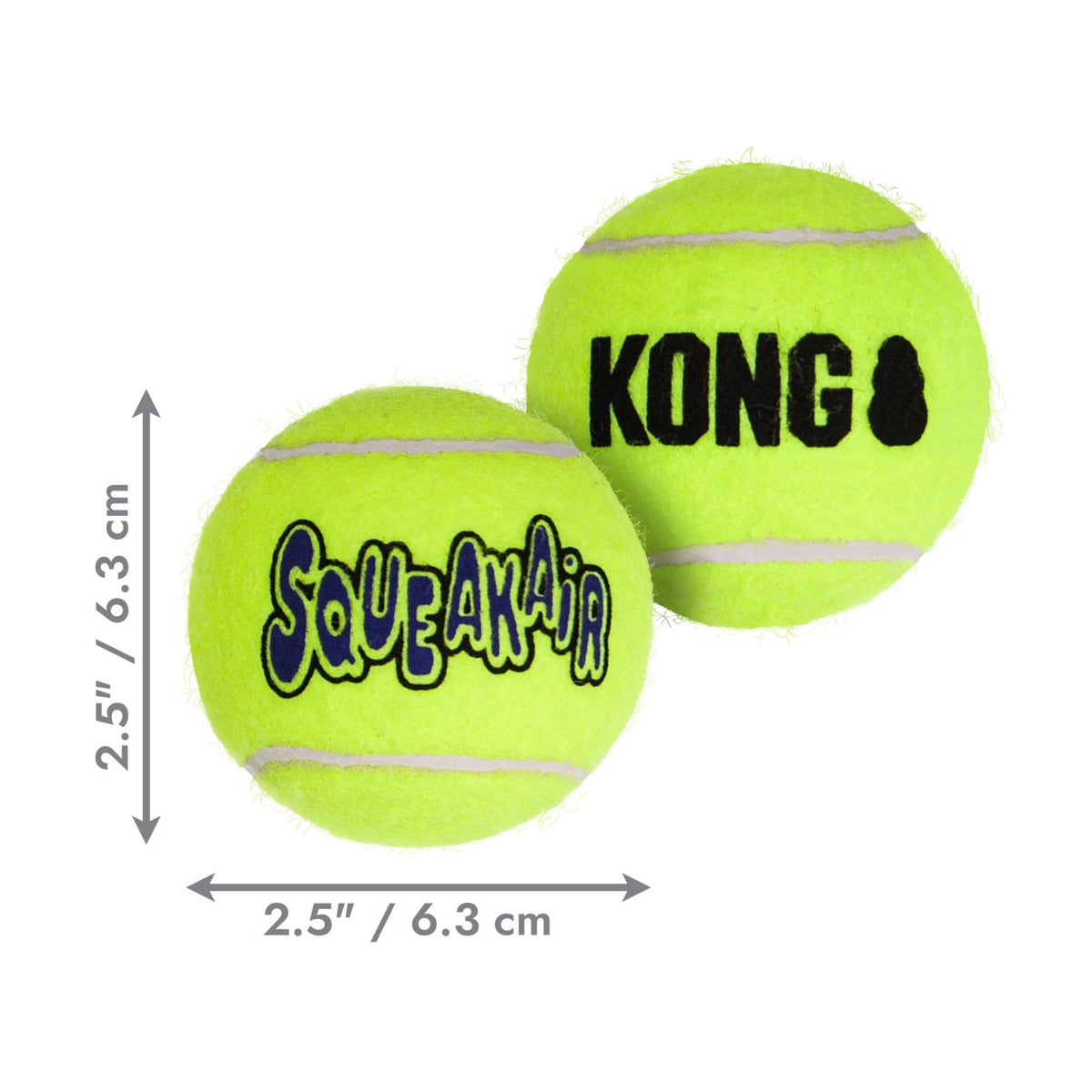 KONG SqueakAir Tennis Ball (3 Pack) - Wuffies