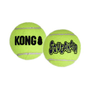 KONG SqueakAir Tennis Ball (Large, 2 Pack) - Wuffies