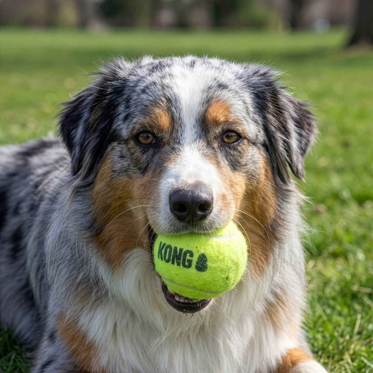 KONG SqueakAir Tennis Ball (Large, 2 Pack) - Wuffies