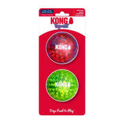 KONG Squeezz Geodz 2 - Pack (Assorted, Large) - Wuffies