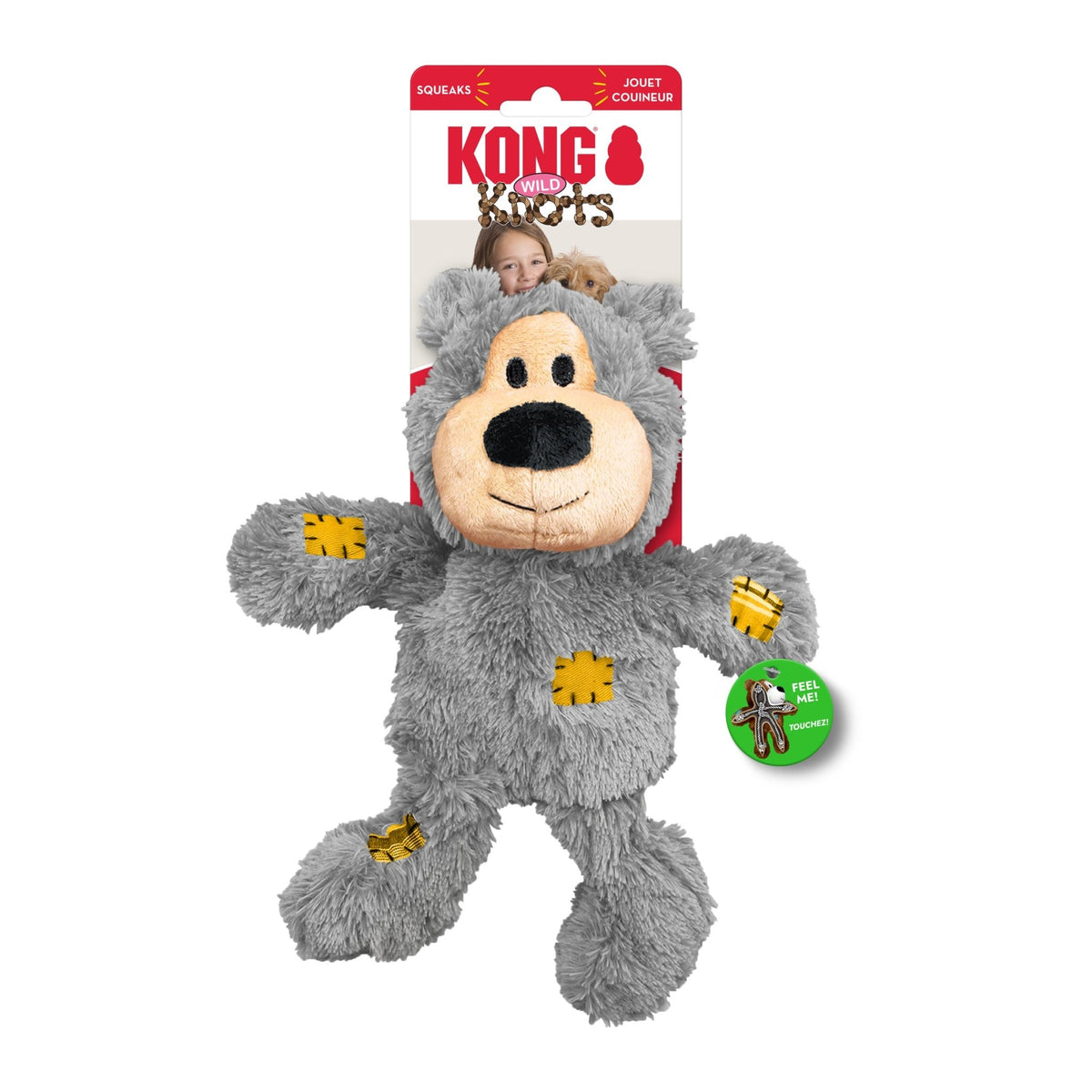 KONG Wild Knots Bear (Assorted) - Wuffies