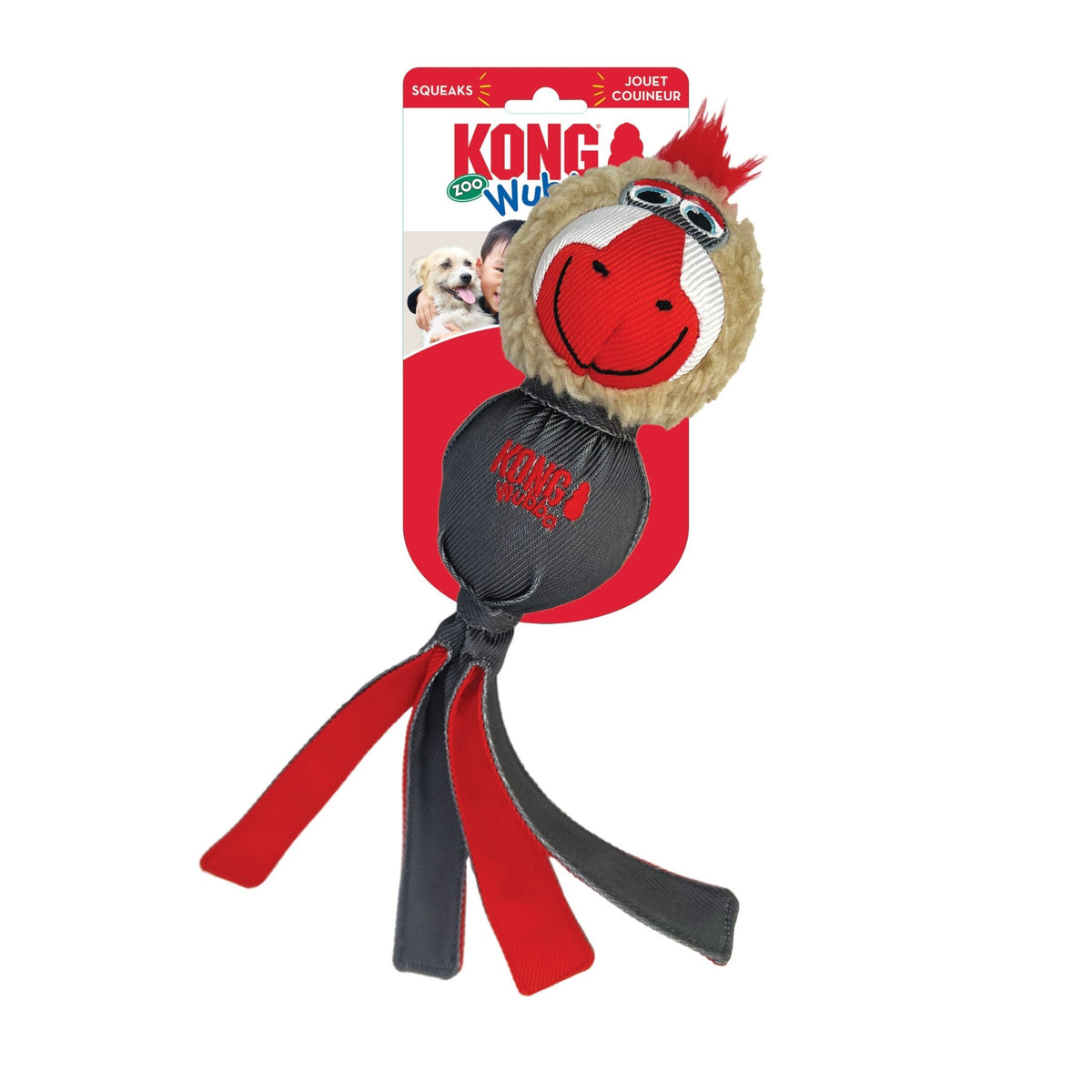 KONG Wubba Zoo Mandrill (Large) - Wuffies