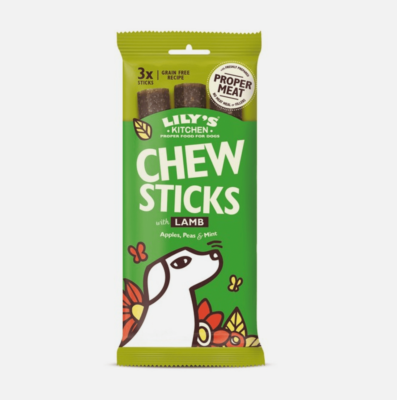 Lily's Kitchen Dog Chews with Lamb (120g) - Wuffies