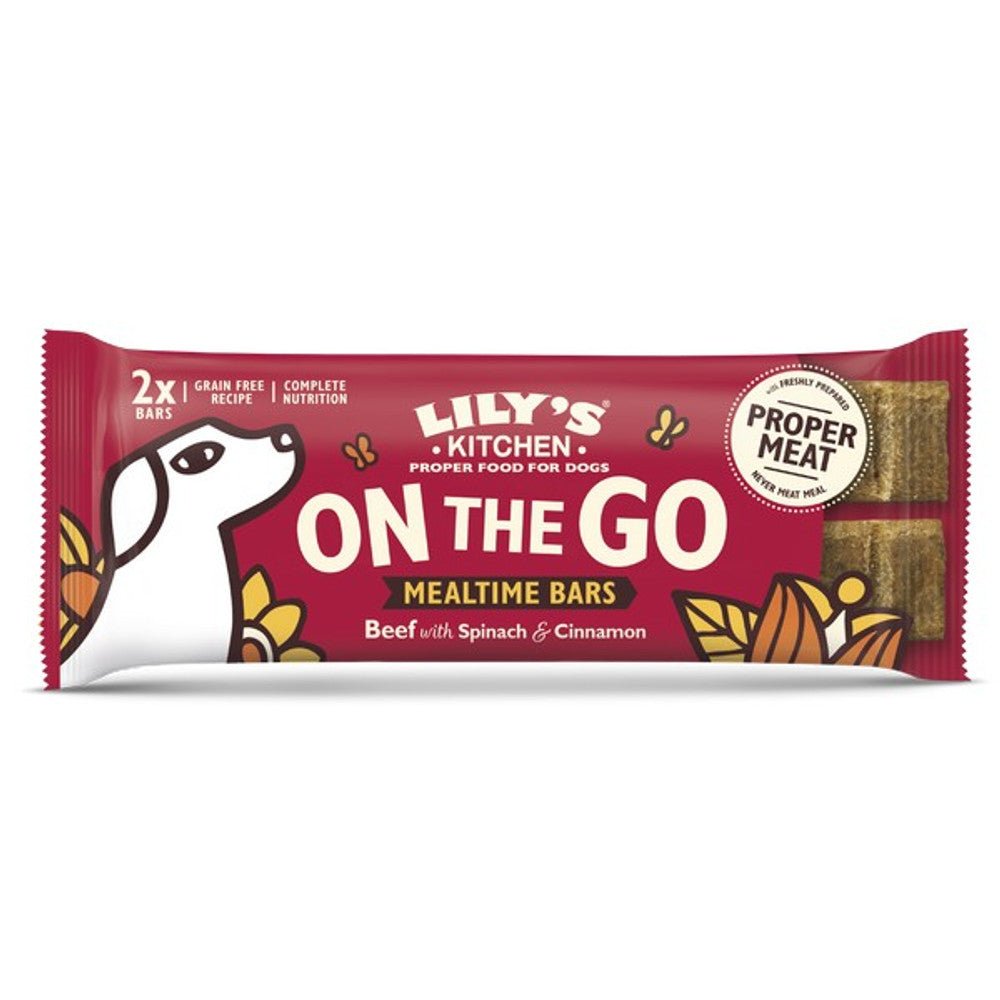 Lily's Kitchen On The Go Bar Beef Dog Treat (2 Bars, 40g) - Wuffies