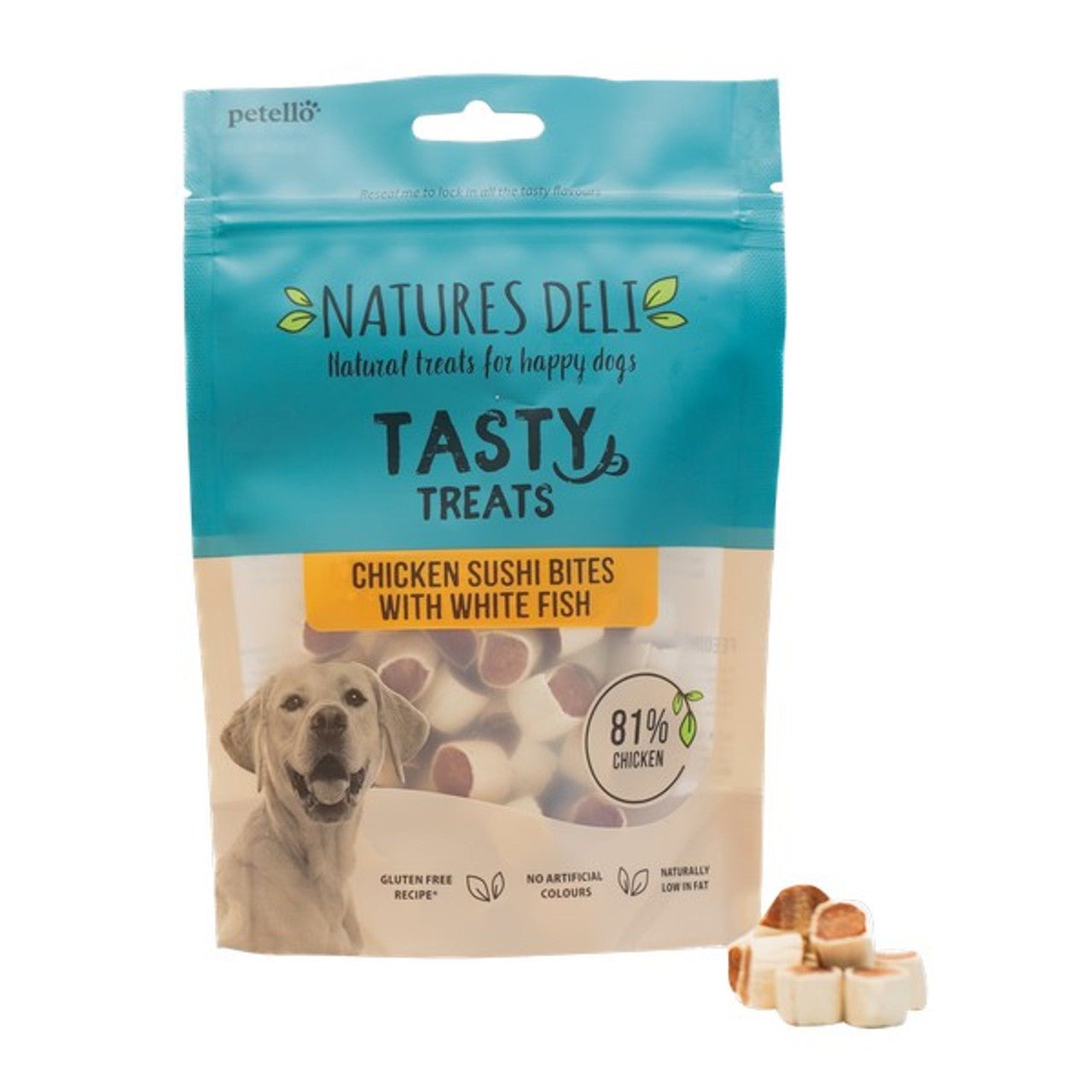 Natures Deli Chicken and Fish Sushi Bites (100g) - Wuffies