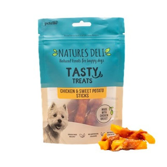 Natures Deli Chicken & Sweet Potato Sticks (100g) - Wuffies