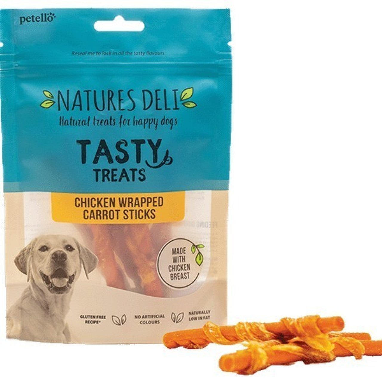 Natures Deli Chicken Wrapped Carrot Stick (100g) - Wuffies